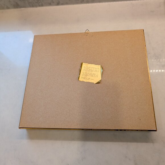 Vintage Italian Picture of sail boats along the coast on gold leaf and hand pain - Picture 8 of 11